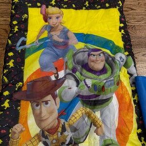 Disney Pixar Toy Story Sleeping Bag + Backpack Carry Case NEW Buzz Woo…